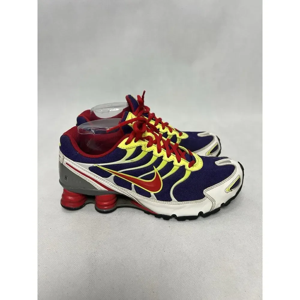 Nike ID Shox Shoes Womens Size 9.5 purp/red/yel. 898281-992